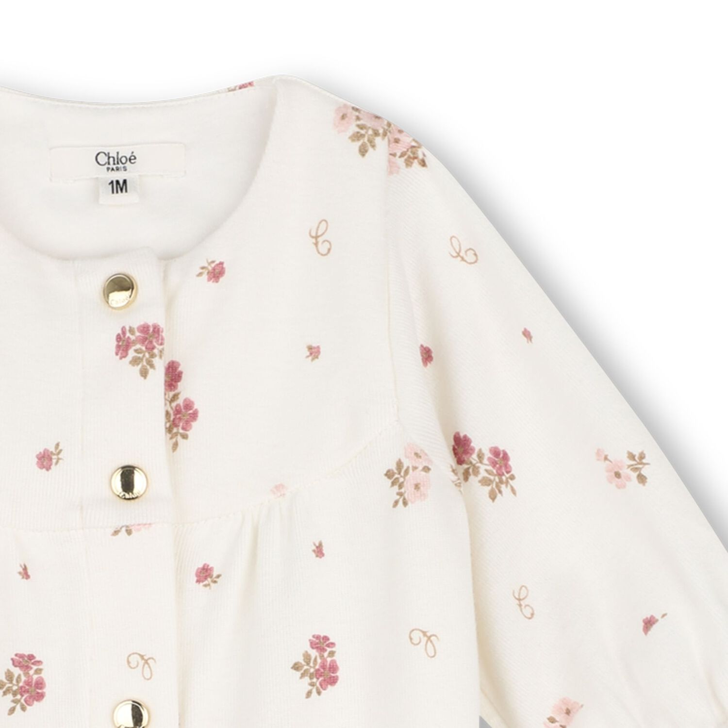 Baby Girls Ivory Floral Babygrow Gift Set, 1, hi-res