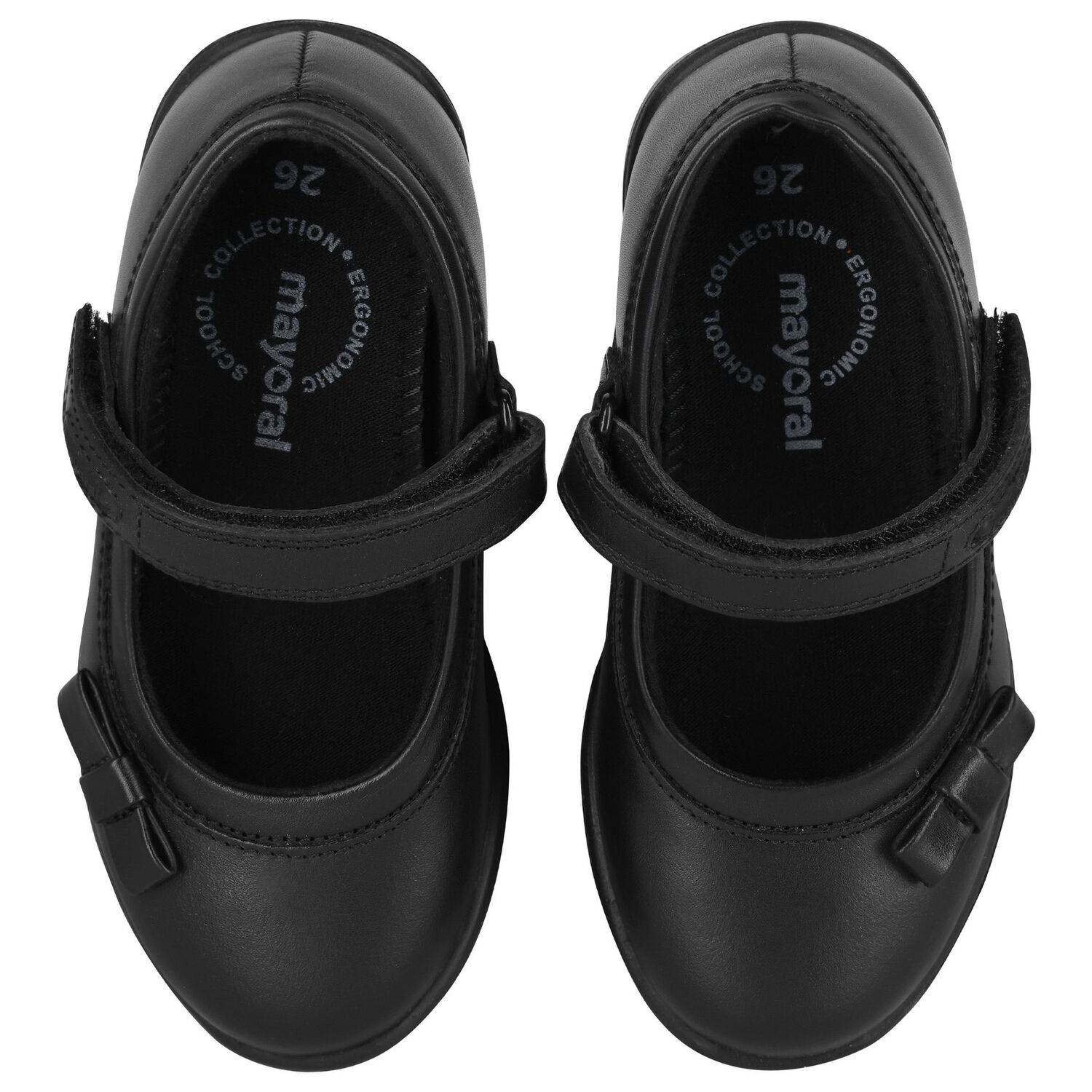 حذاء بنات جلد باللون الأسود, 1, hi-res image number null