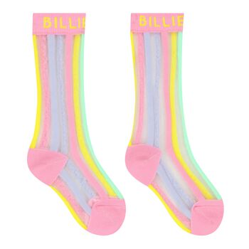 Girls Multi-Coloured Stripes Socks