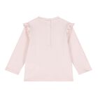 Baby Girls Pink Leopard Long Sleeve Top, 1, hi-res