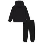 Boys Black Logo Tracksuit, 2, hi-res