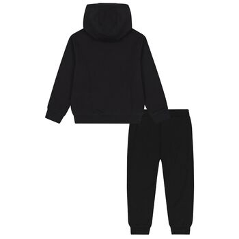 Boys Black Logo Tracksuit