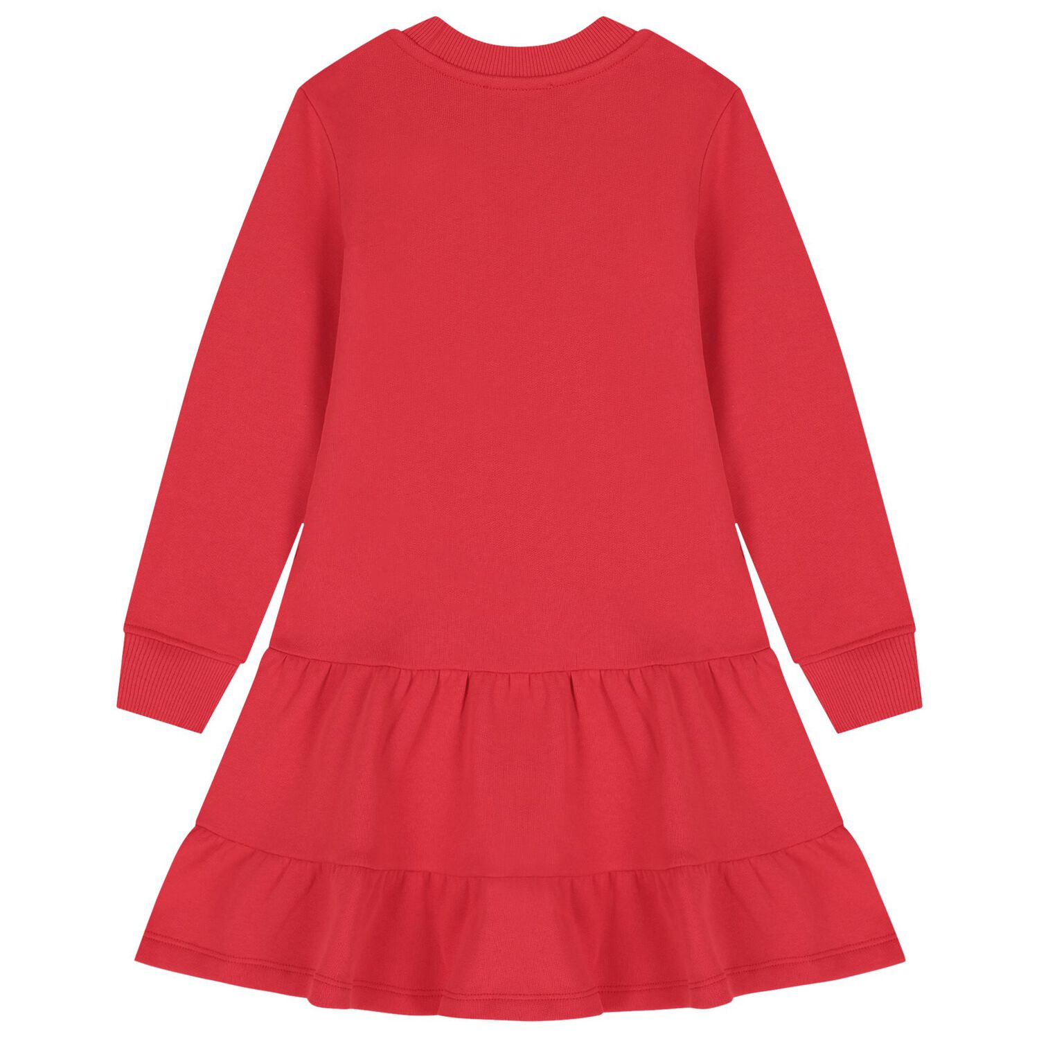 Girls Red Popcorn Logo Dress, 2, hi-res