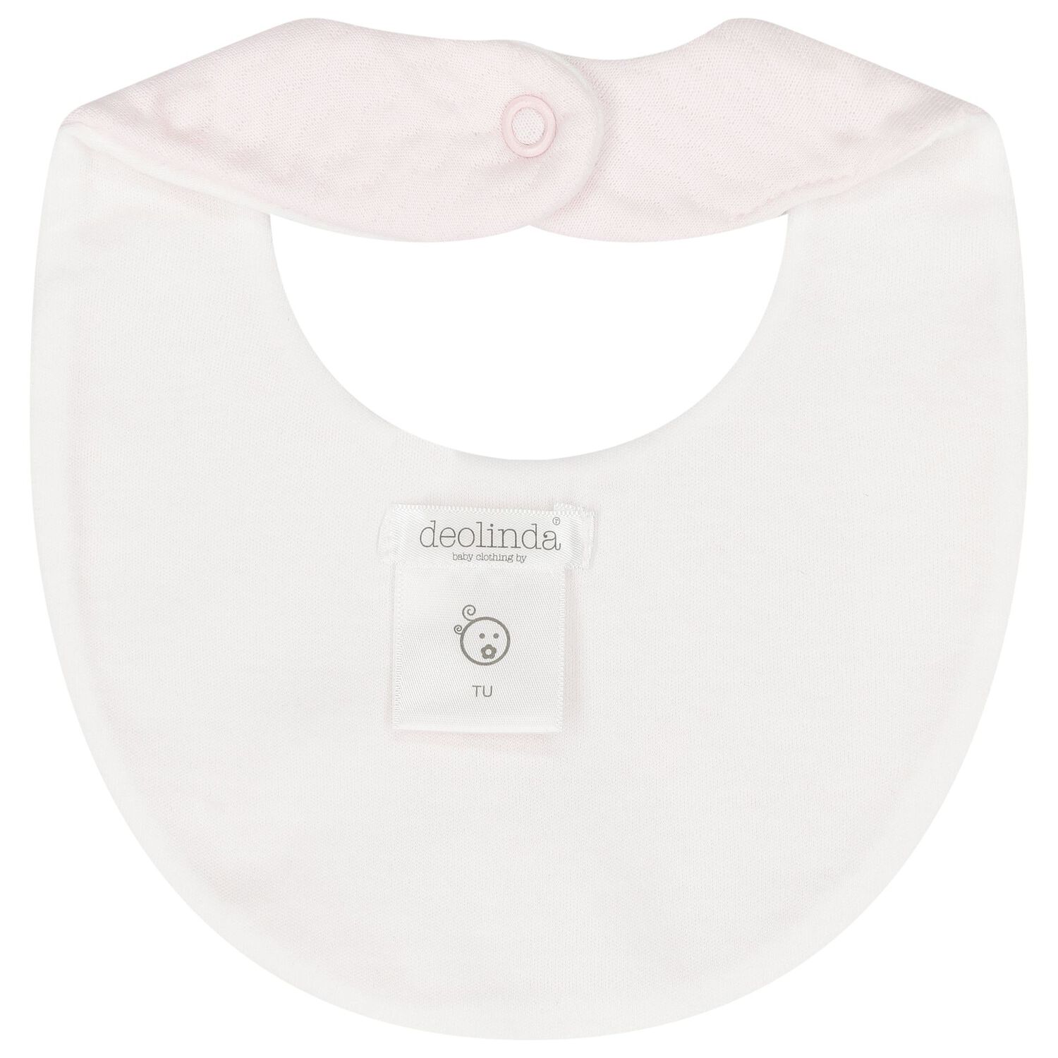 Baby Girls Pink Embroidered Bib, 1, hi-res image number null