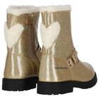 Girls Gold Glitters Boots, 1, hi-res