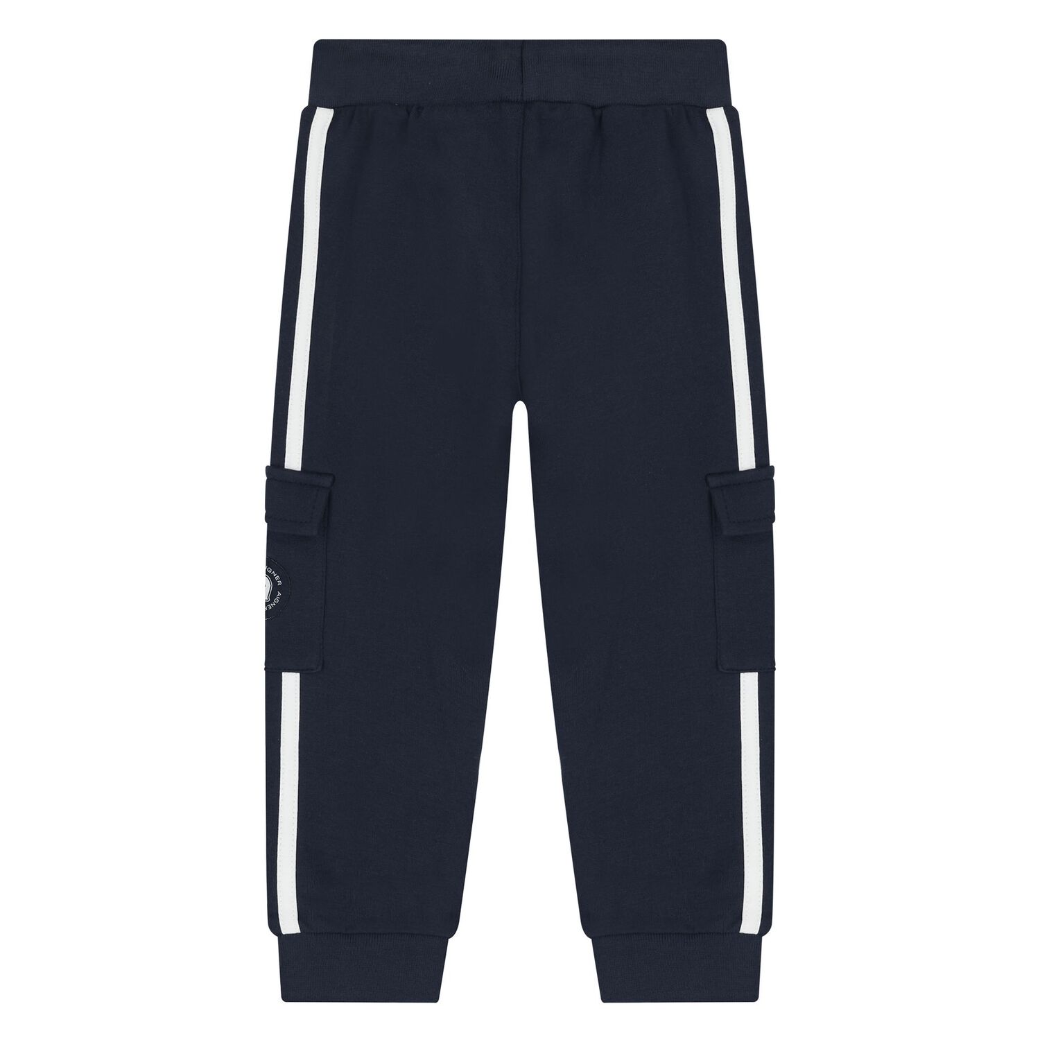 Younger Boys Navy Blue Logo Joggers, 1, hi-res