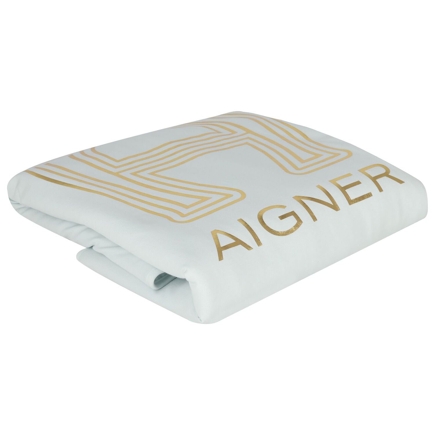 Baby Boys Blue & Gold Logo Baby Blanket, 2, hi-res