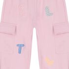 Girls Pink Logo Joggers, 1, hi-res