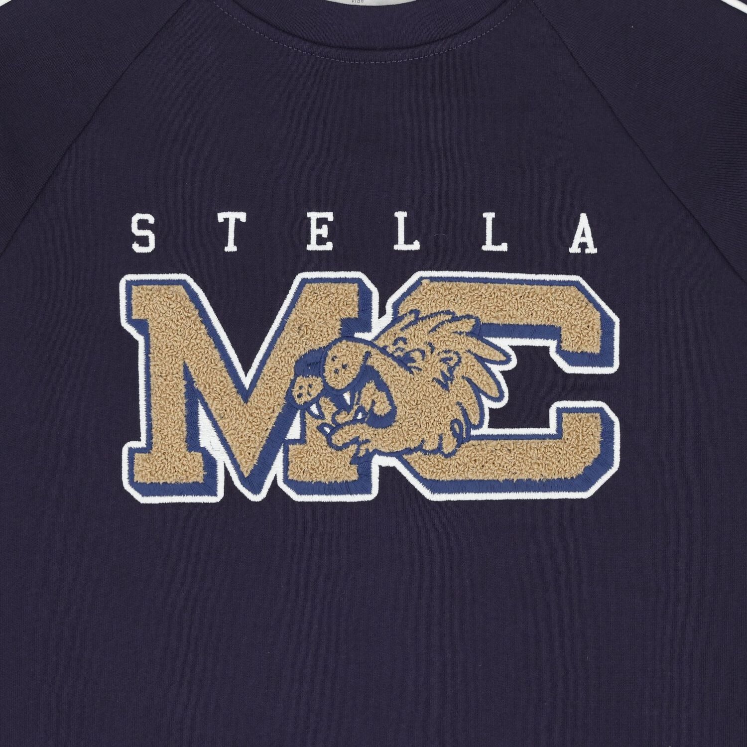 Boys Navy Blue Tiger Logo Sweatshirt, 1, hi-res