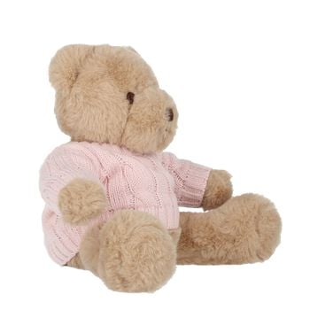 Girls Beige & Pink Teddy Bear Soft Toy ( 20cm )