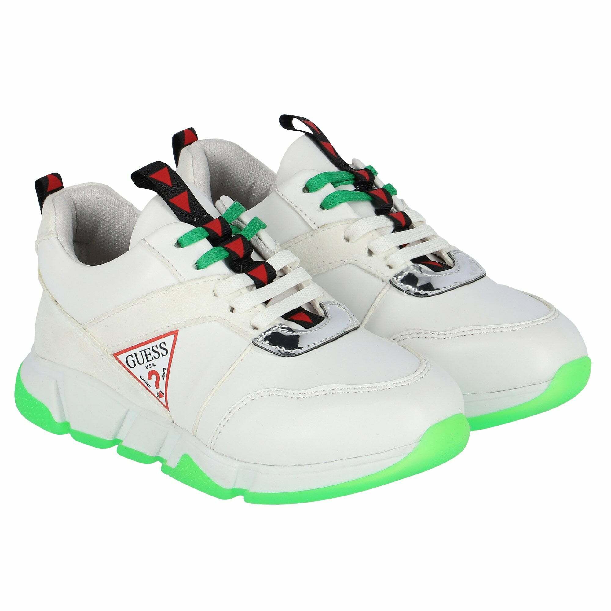 guess green trainers