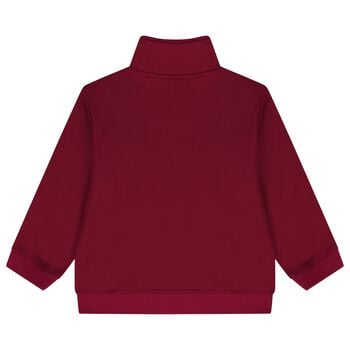 Girls Burgundy Logo Sweatshirt