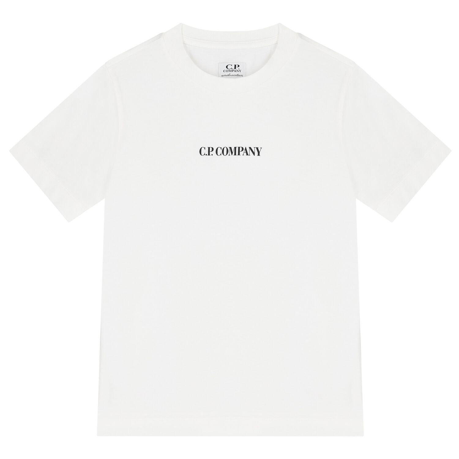Boys White Logo T-Shirt, 1, hi-res
