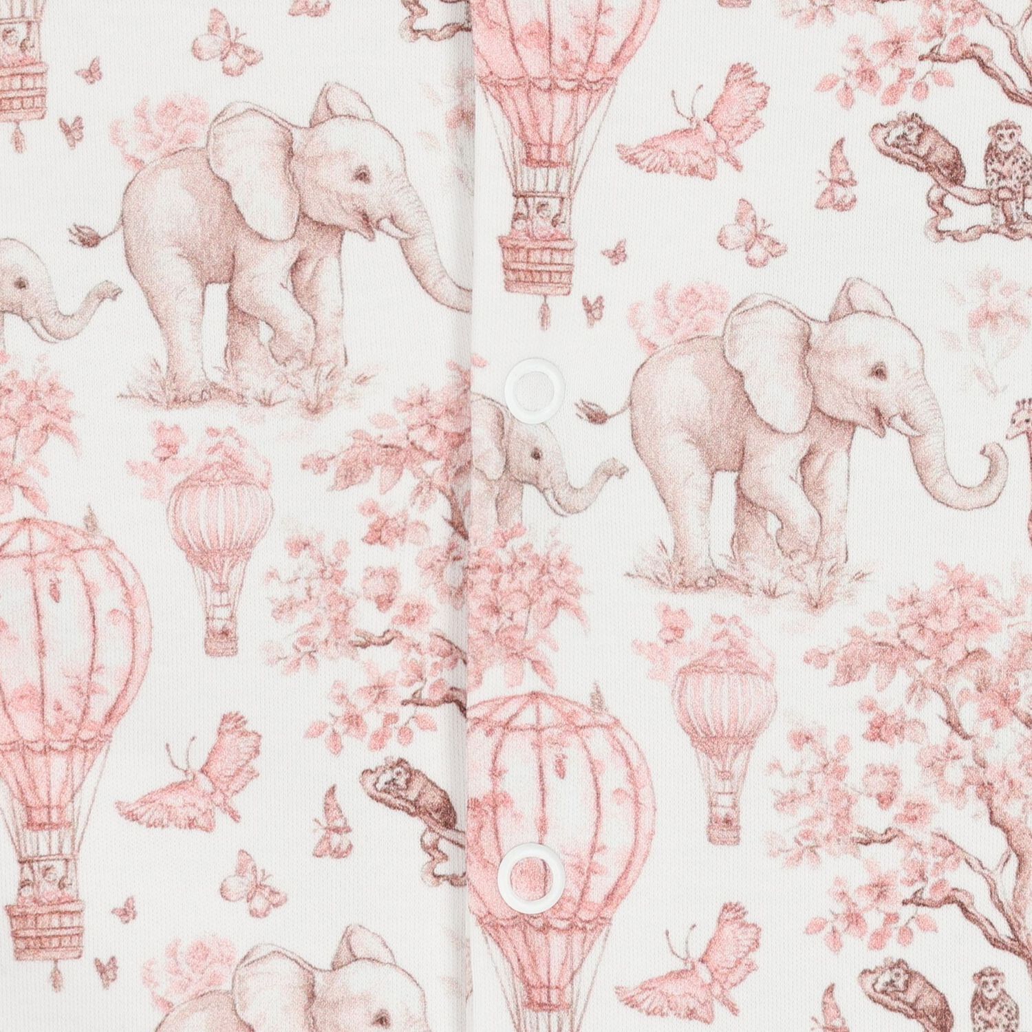 طقم بنات رومبير و ربطة راس أفريكا باللون الوردي والأبيض, 1, hi-res