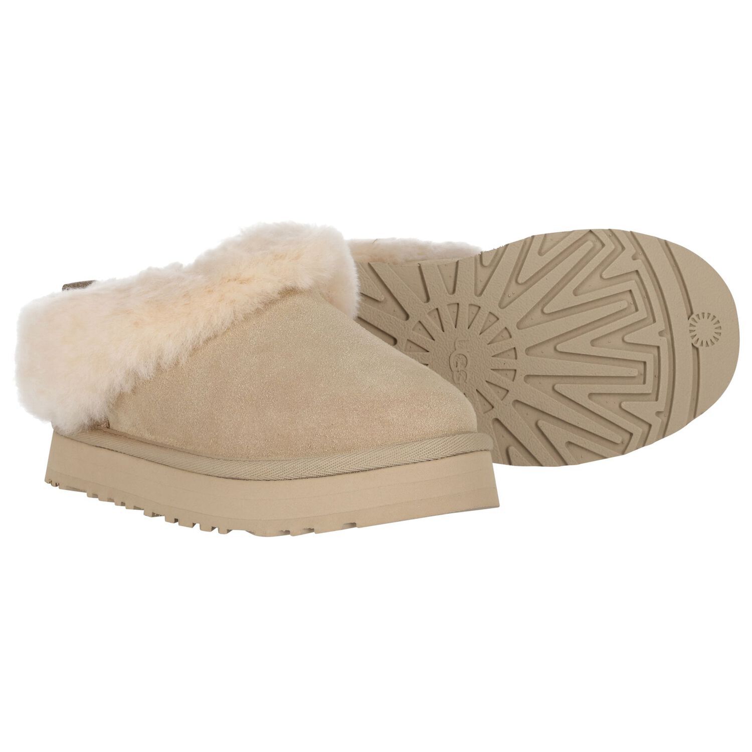 Girls Sand Tazzelle Suede Mules, 2, hi-res