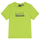 Boys Green Logo T-Shirt, 1, hi-res