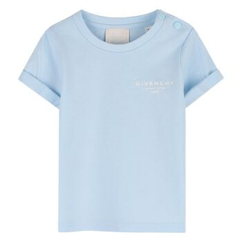Younger Boys Blue Logo T-Shirt
