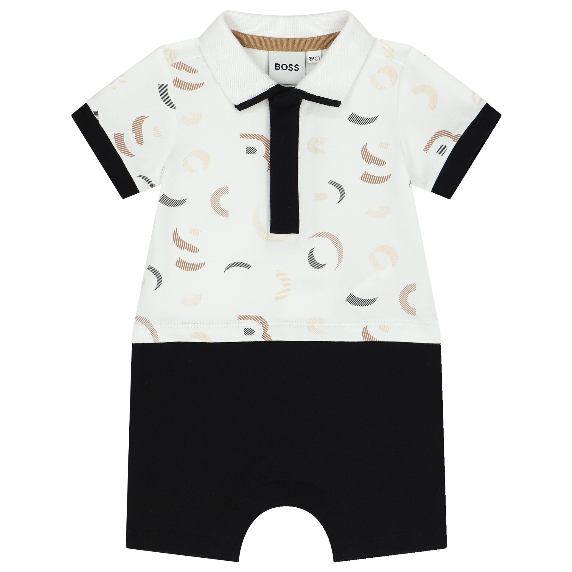 Philipp Plein Junior logo-print cotton romper - White