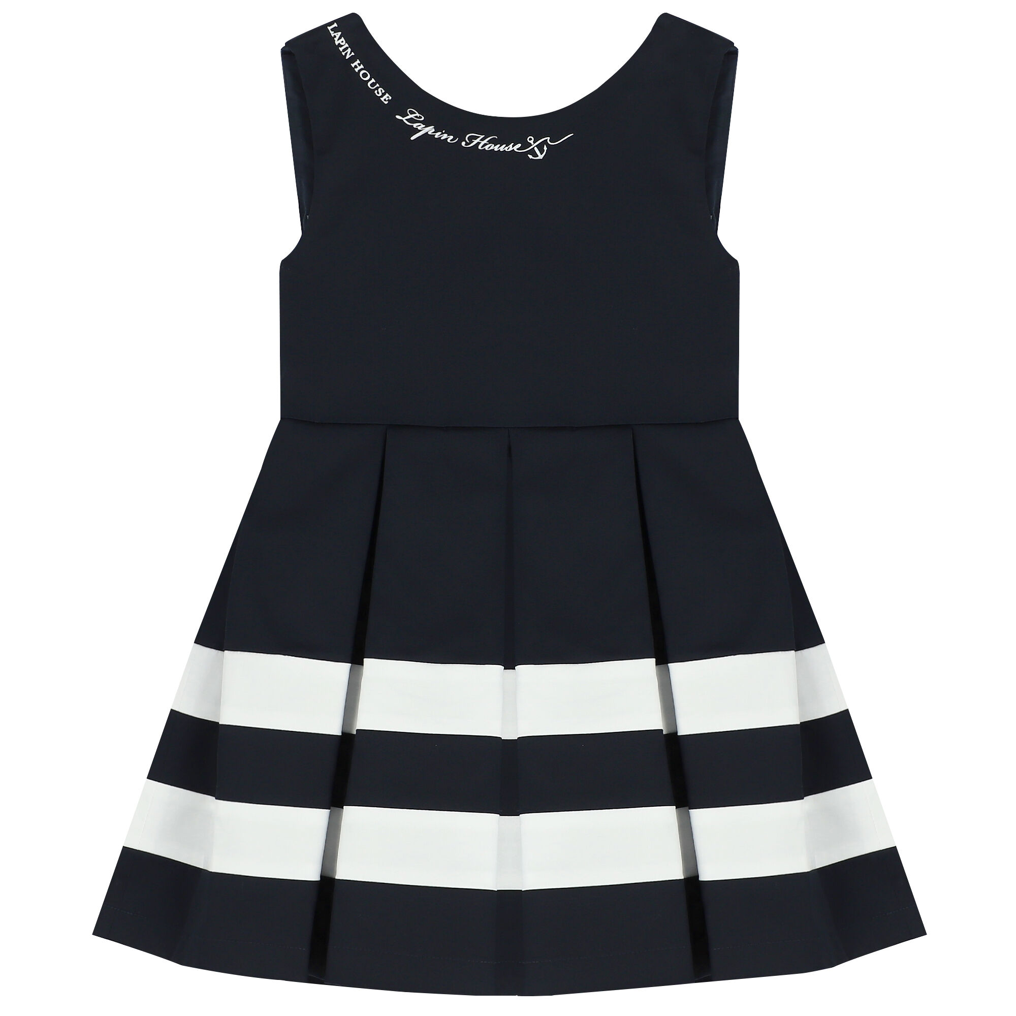 Navy blue and white sundress sales