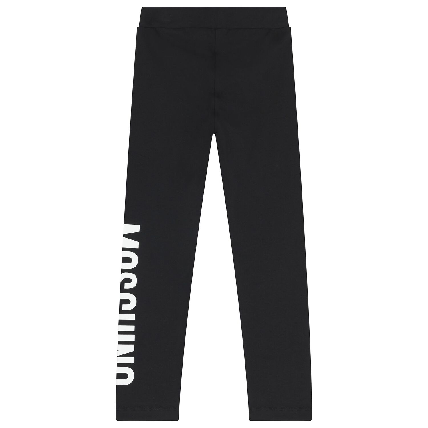 Girls Black Logo Leggings, 1, hi-res