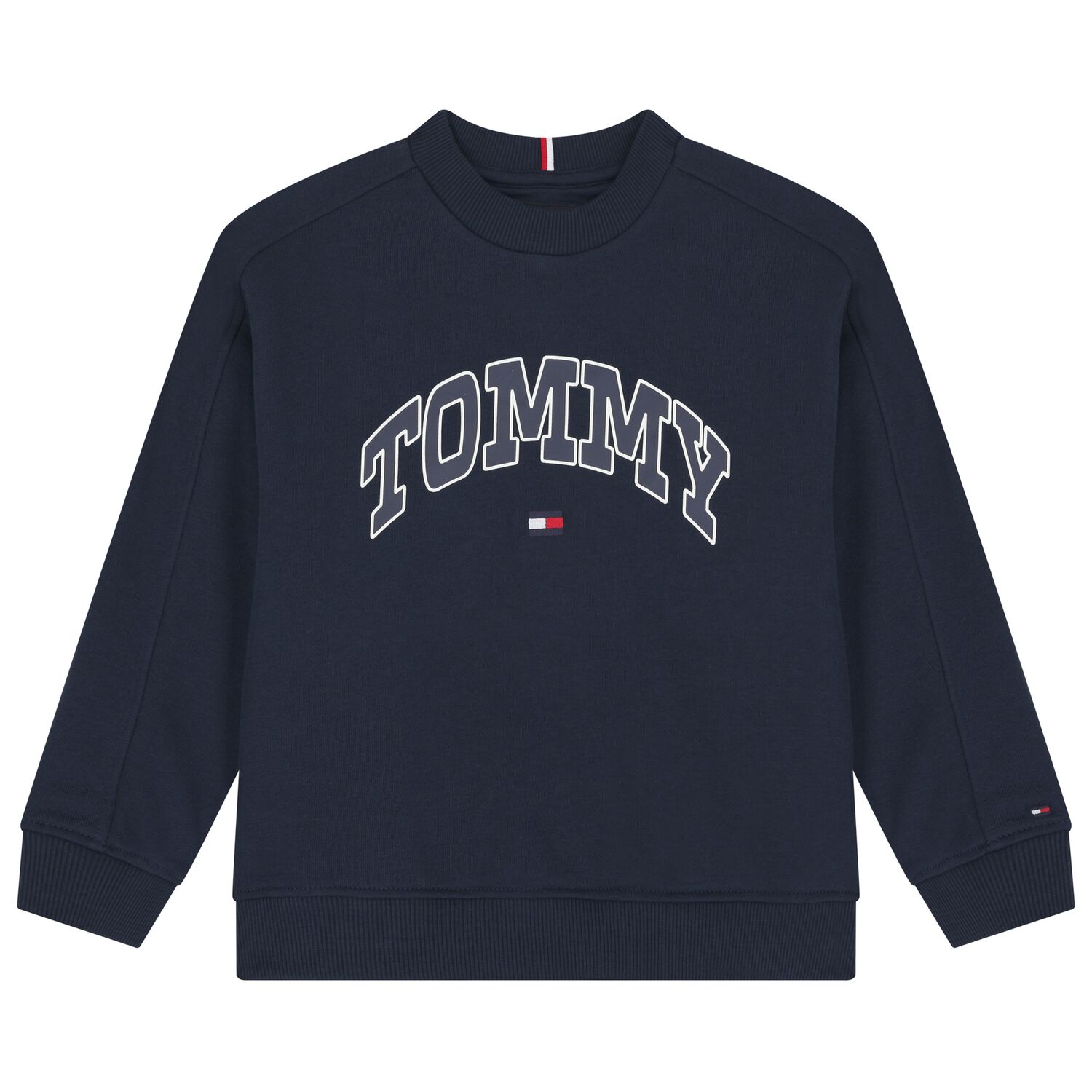 Boys Navy Blue Logo Sweatshirt, 1, hi-res