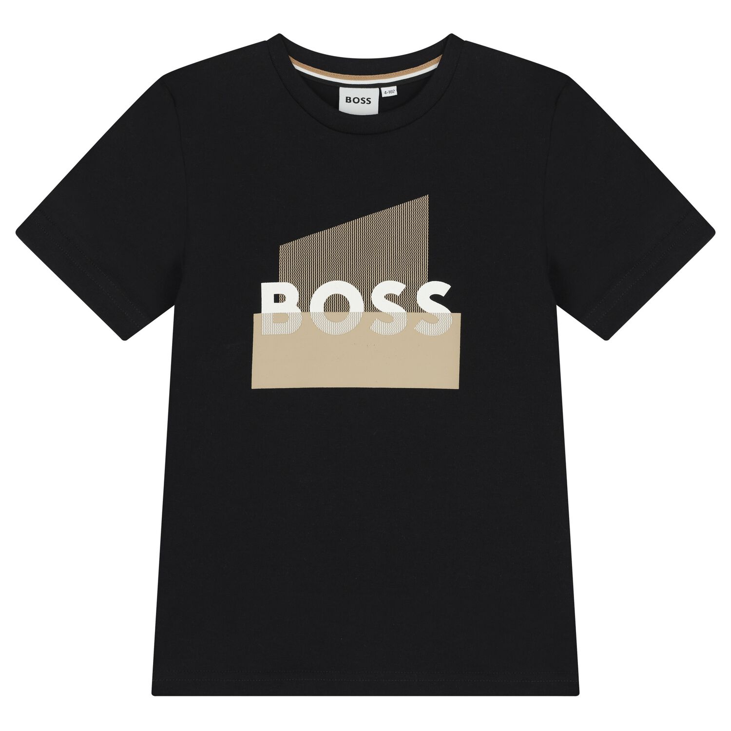 Boys Mini Me Black Logo T-Shirt, 2, hi-res