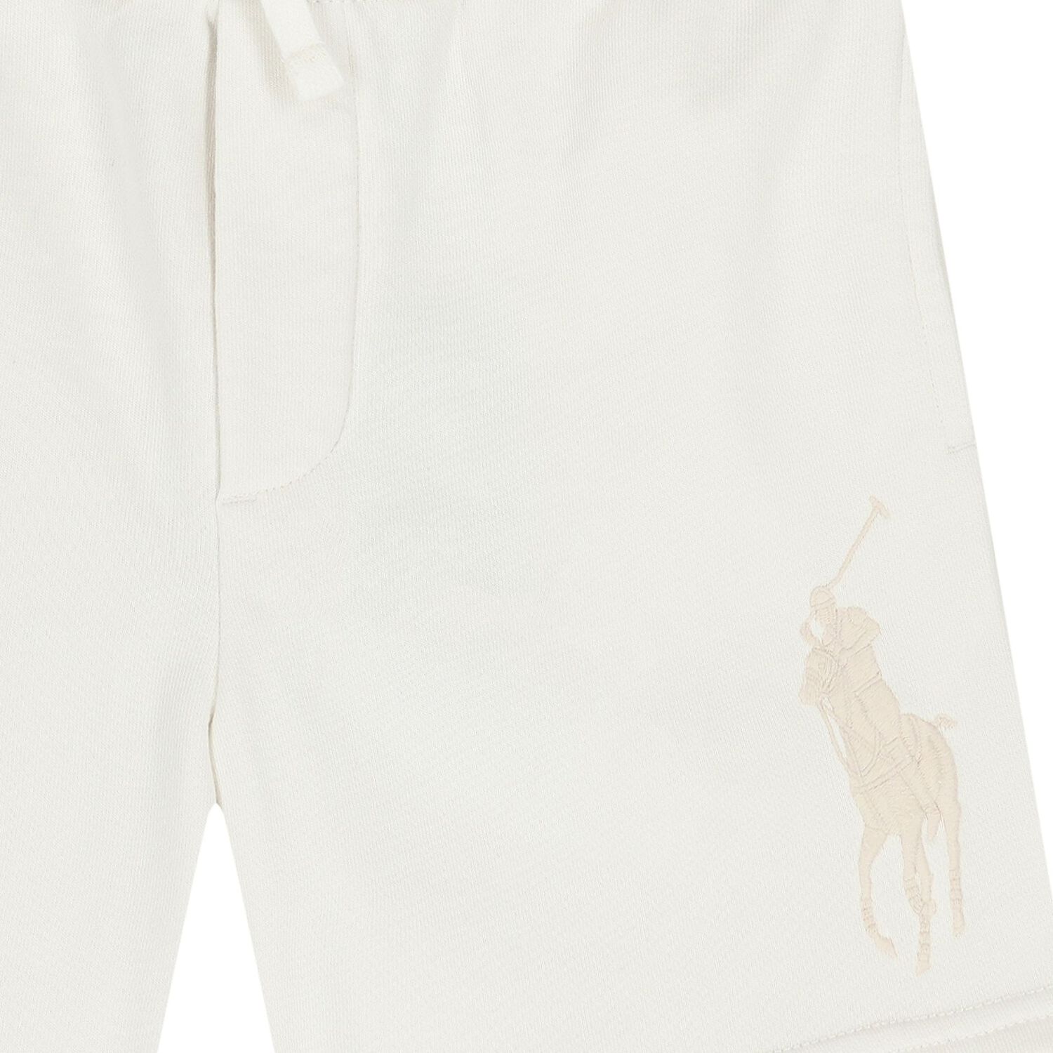 Boys White Logo Shorts, 1, hi-res