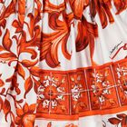 Girls White & Orange Majolica Dress, 1, hi-res