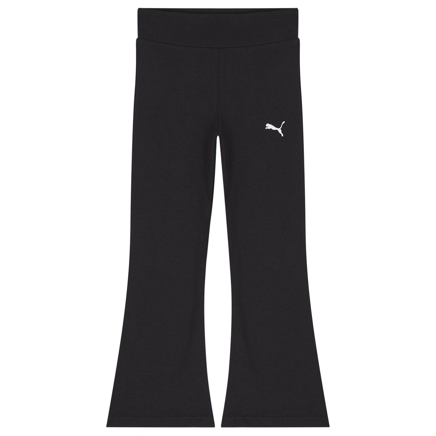 Girls Black Logo Leggings, 1, hi-res
