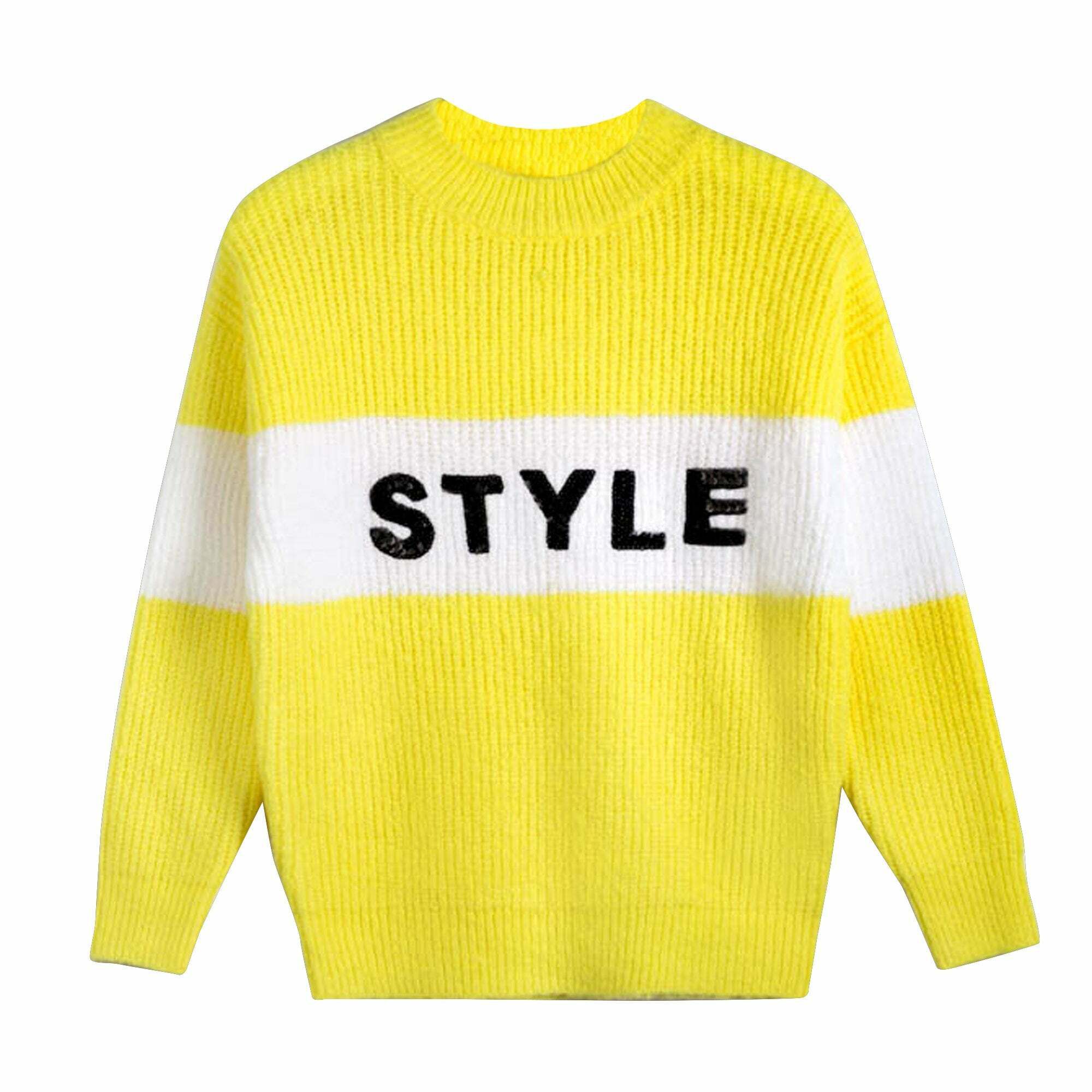 Yellow and white jumper online
