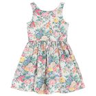 Girls Multi-Coloured Floral Dress, 1, hi-res