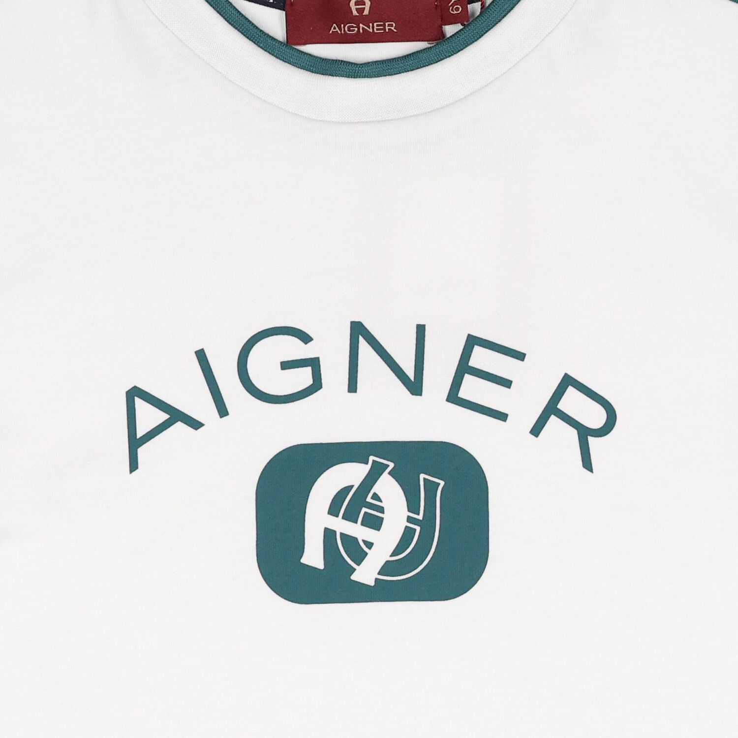 Boys White Logo T-Shirt, 1, hi-res