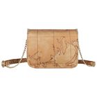 Girls Beige Embellished Geo Map Logo Handbag, 2, hi-res
