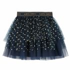 Girls Navy Tulle Skirt, 1, hi-res