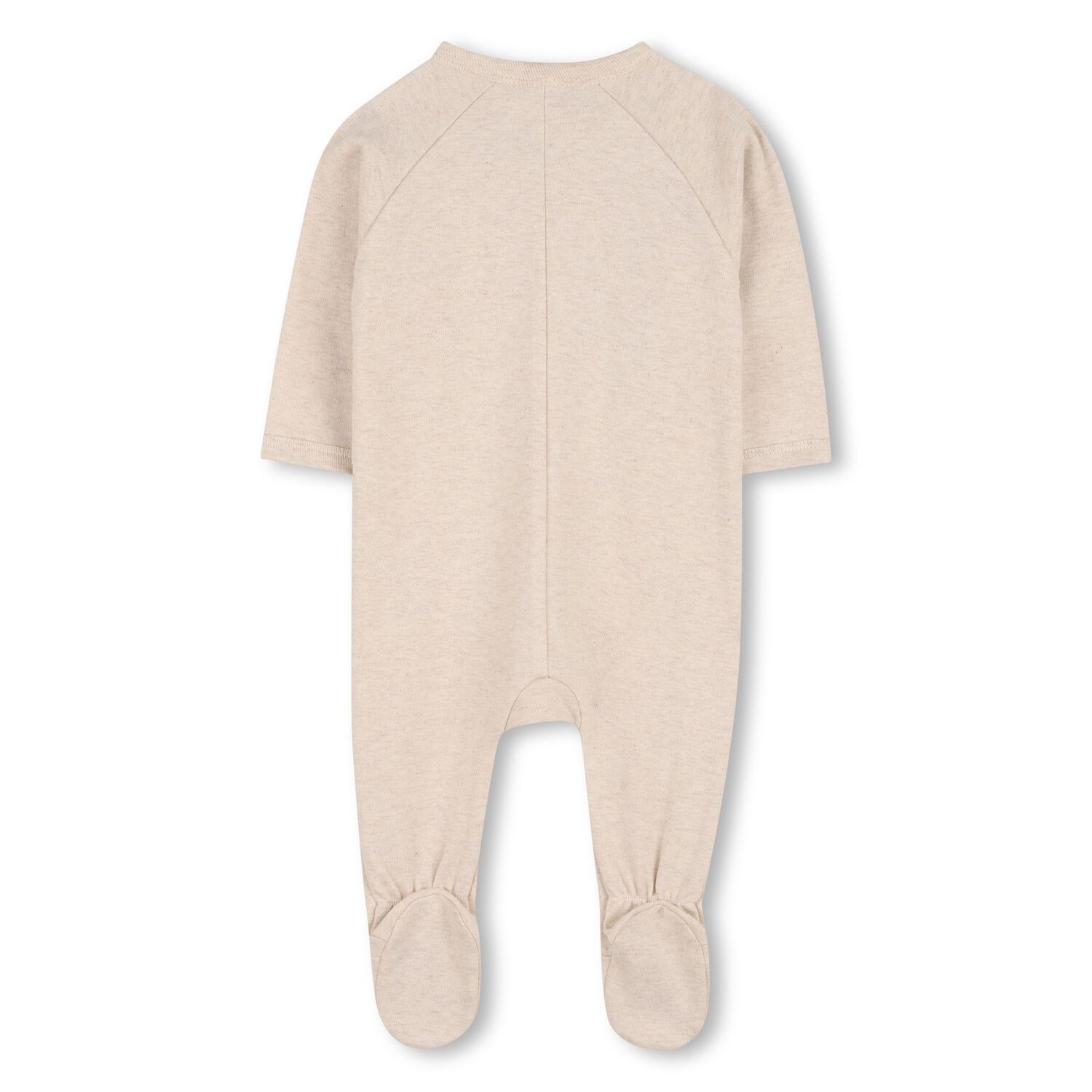 Baby Girls Beige & Pink Boke Flower Babygrows ( 2 Pack ) , 1, hi-res