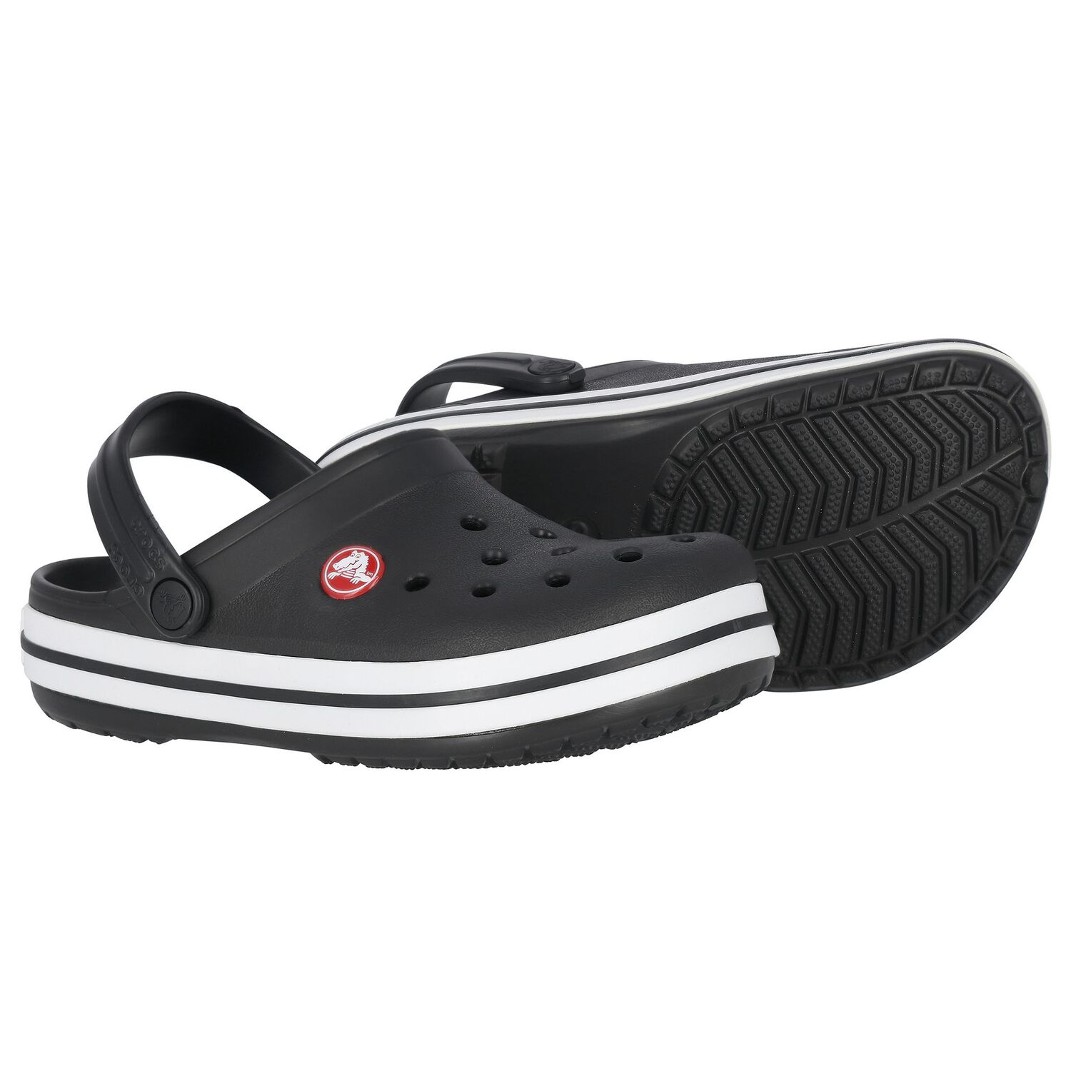 Black Crocband Clogs Sandals, 3, hi-res image number null