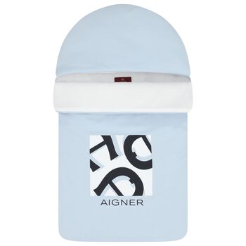 Baby Boys Navy Blue & White Logo Nest