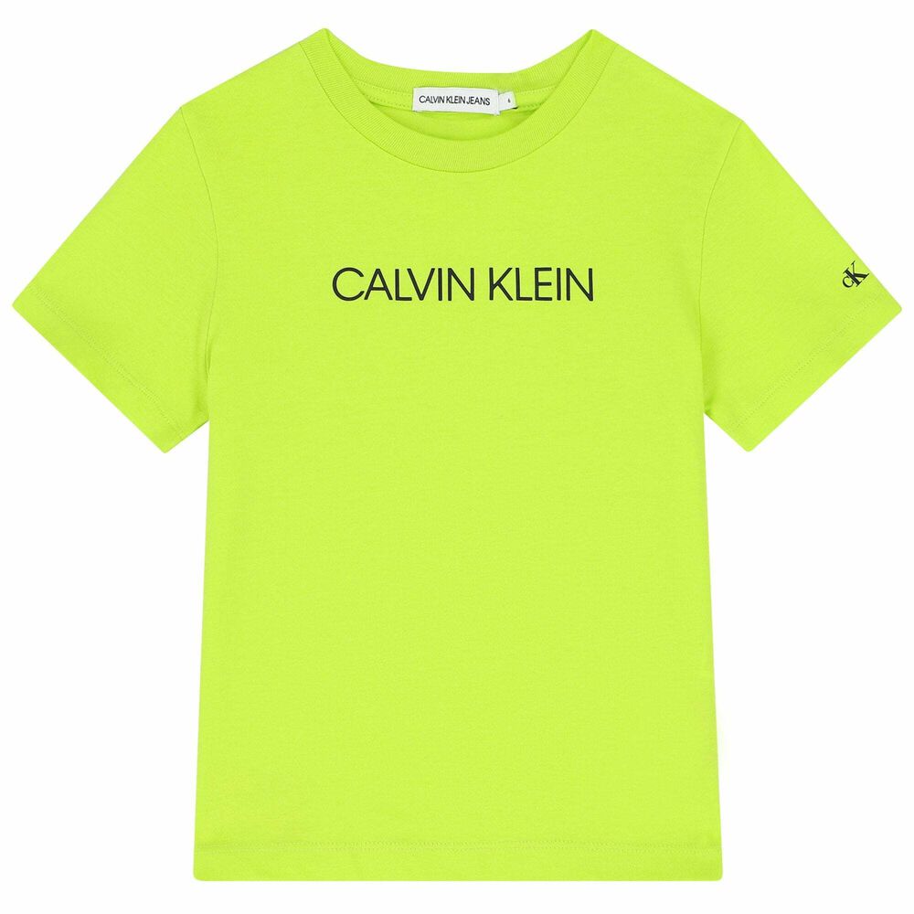 boys neon green shirt