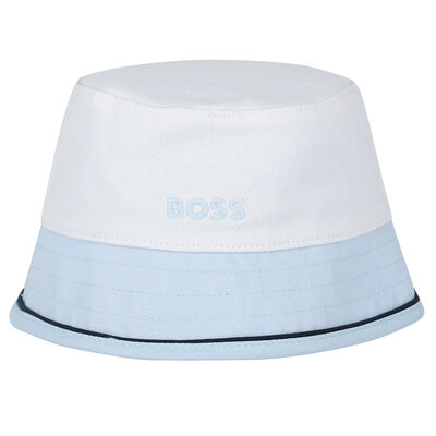 Baby Boys Blue Reversible Hat