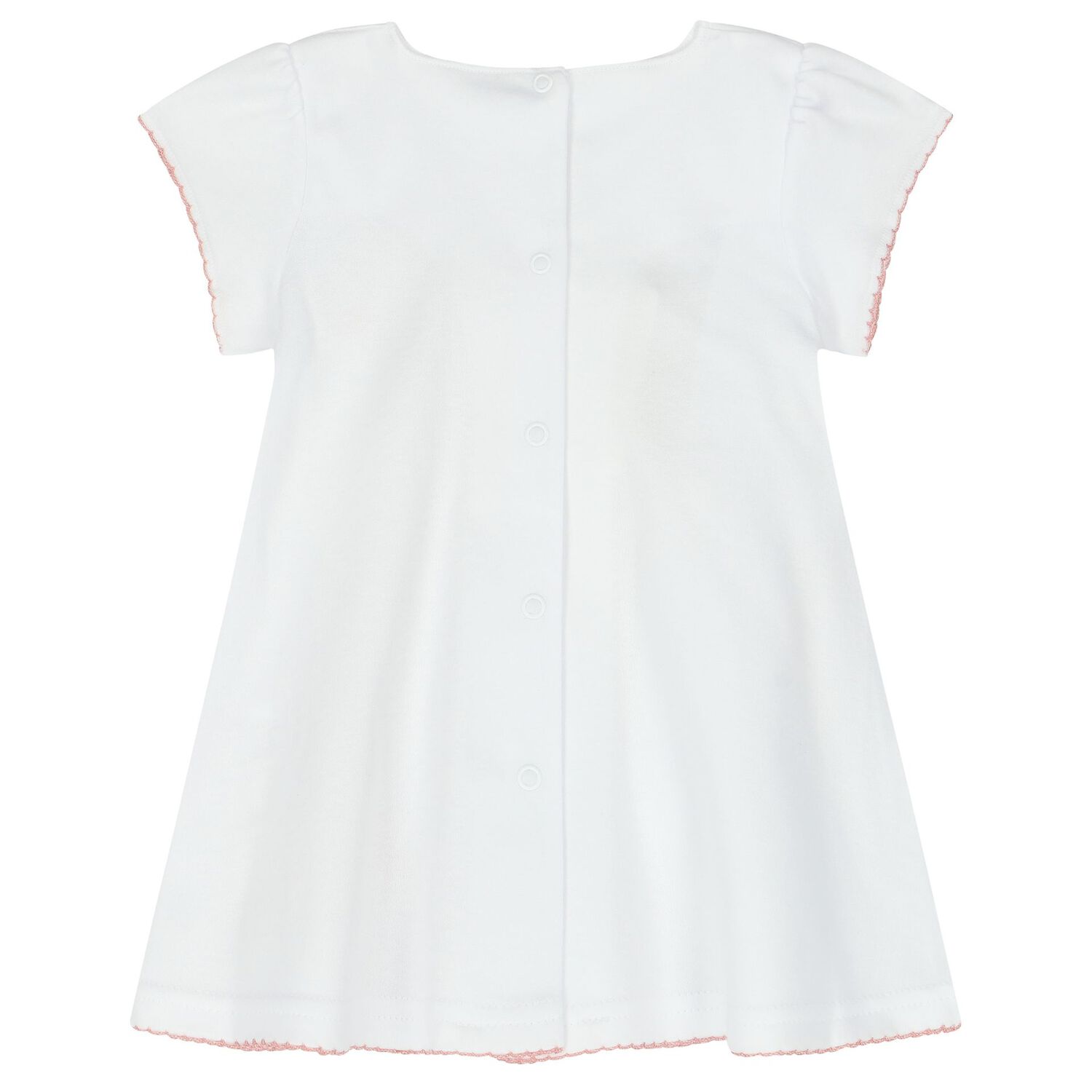 Baby Girls White & Pink Swan Dress Set, 1, hi-res image number null