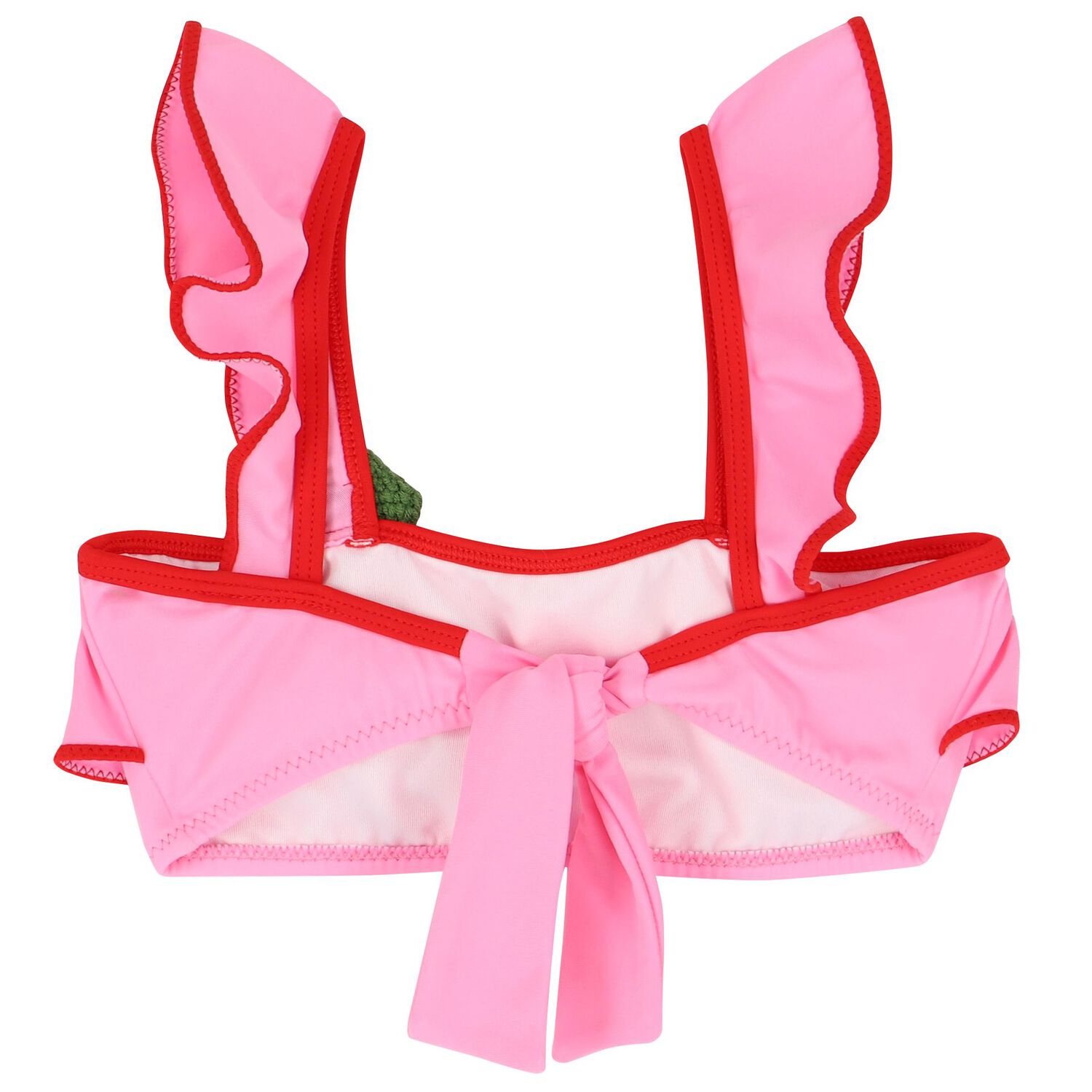Girls Pink Ruffled Bikini, 1, hi-res image number null
