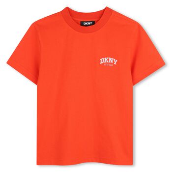 Boys Orange Logo T-Shirt
