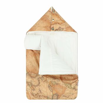 Beige Geo Map Baby Nest