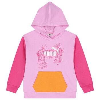 Girls Pink Dora The Explorer Hooded Top
