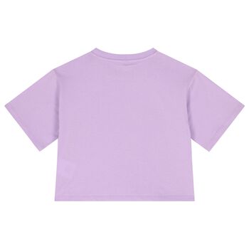 Girls Purple Logo T-Shirt