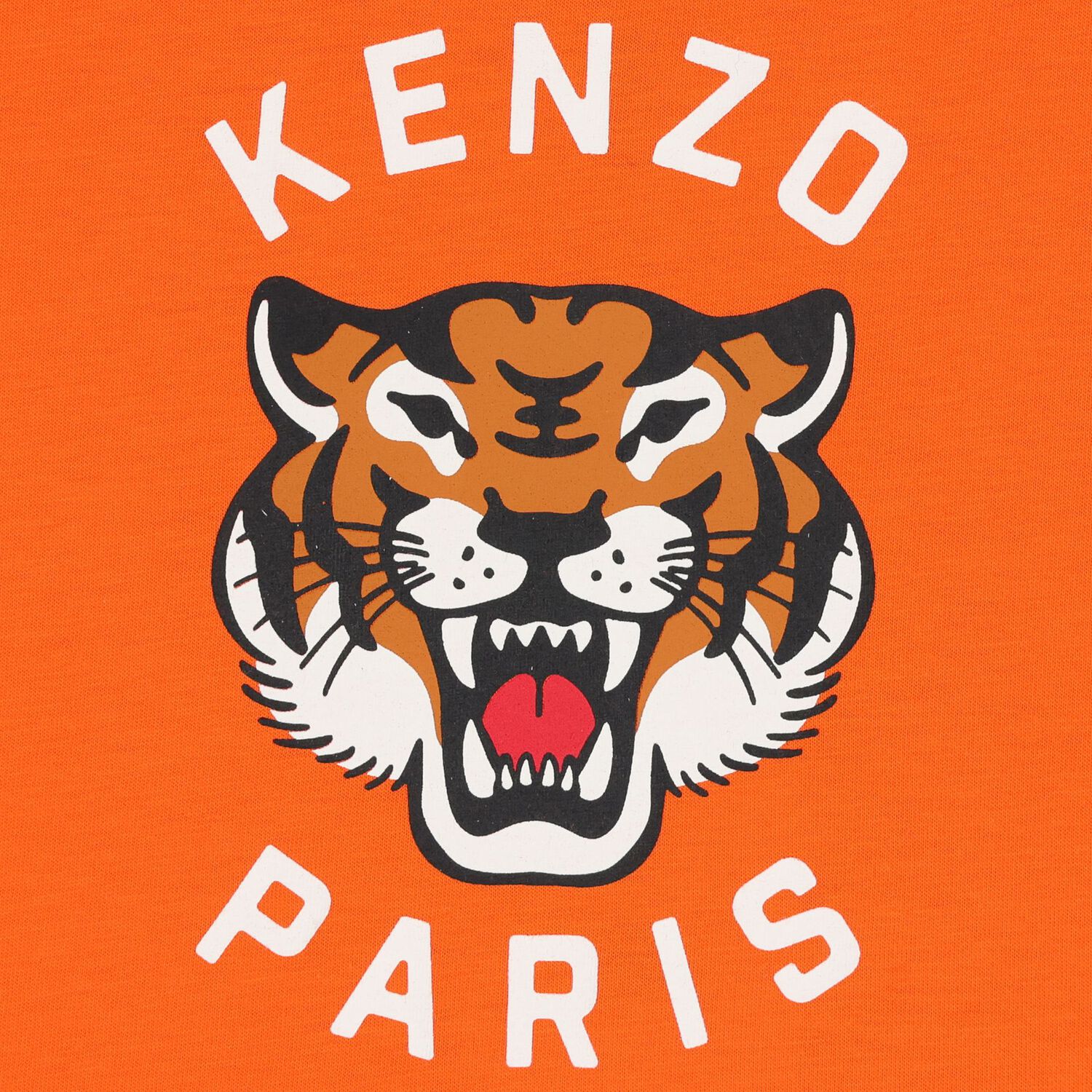 Younger Orange Tiger Logo T-Shirt, 1, hi-res