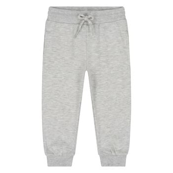 Younger Boys Grey Logo Joggers