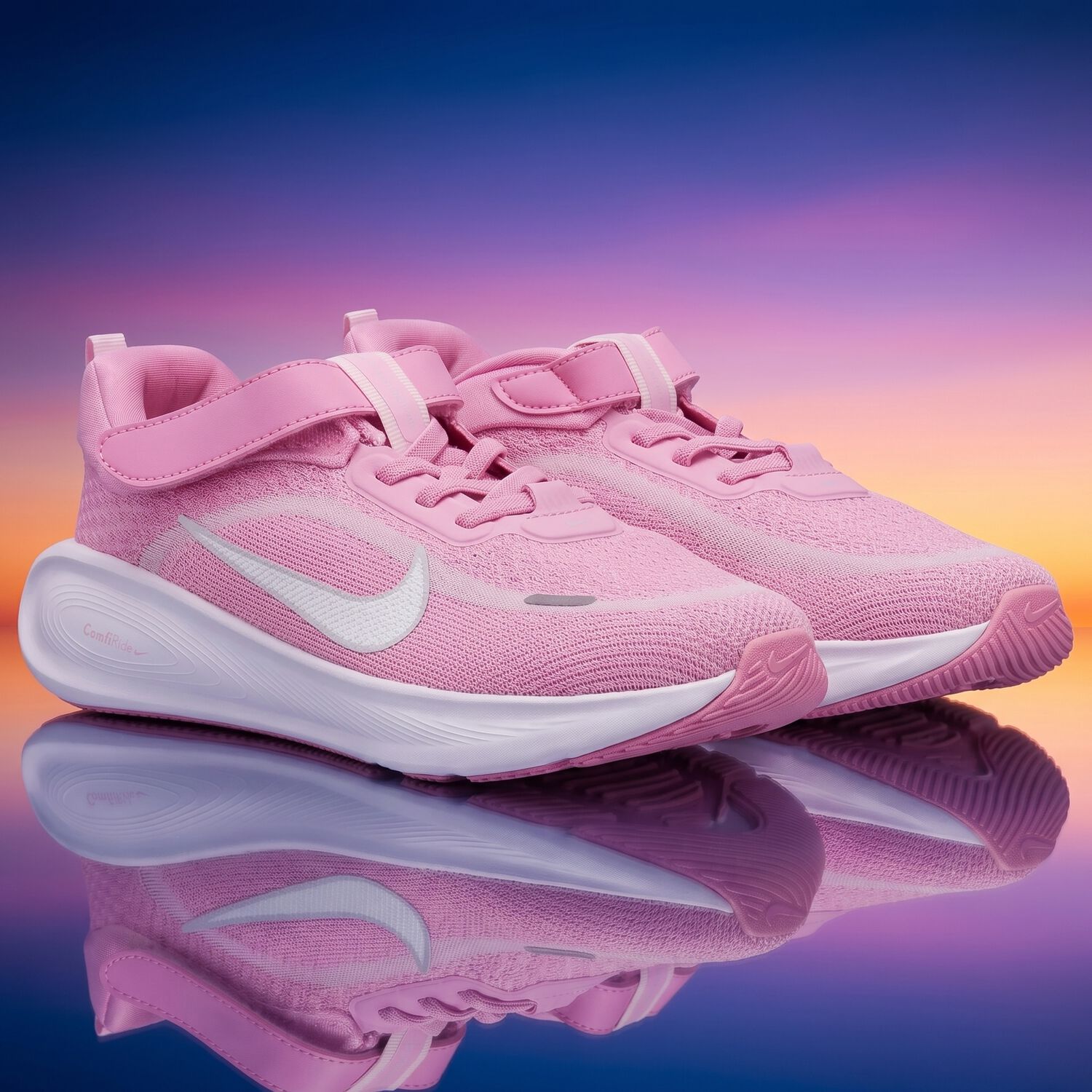 Girls Pink Logo Stellar Ride Trainers, 2, hi-res