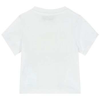 White Teddy Bear Logo T-Shirt