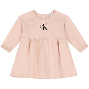 Baby Girls Pink Logo Dress
